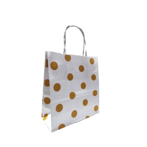 BOLSA FANTASIA 18x08x20 LUNARES ORO